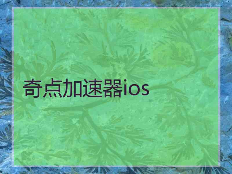 奇点加速器ios