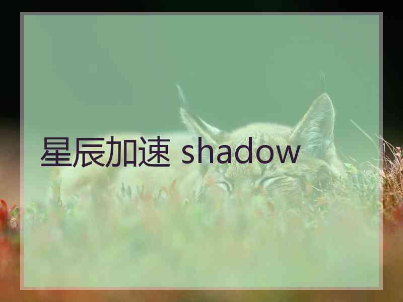 星辰加速 shadow