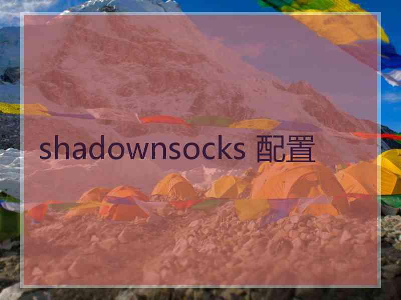 shadownsocks 配置