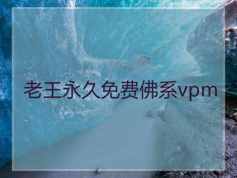 老王永久免费佛系vpm